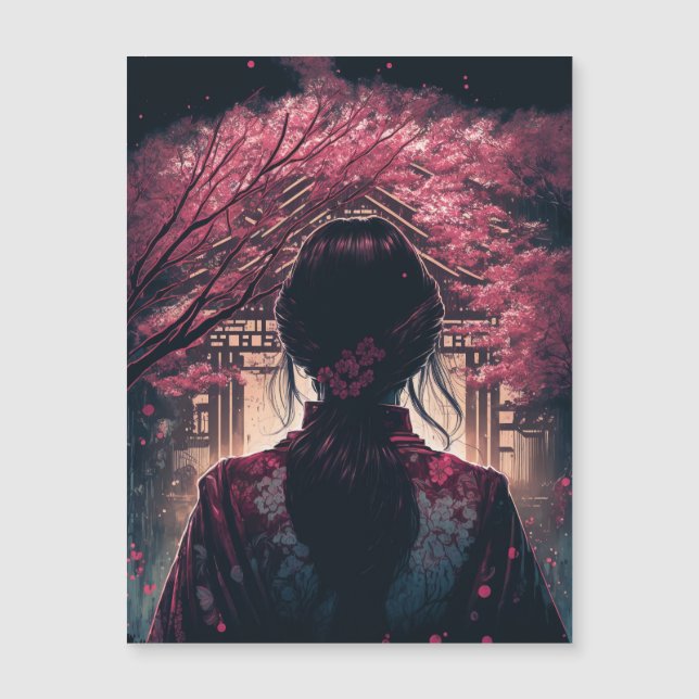 Kira Kirschblüten - Magnetkarte (Anverso)