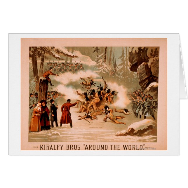 Kiralfy "Alrededor del mundo" Masacre india (Anverso (Horizontal))
