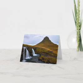 Kirkjufall, Islandia, tarjeta de agradecimiento.