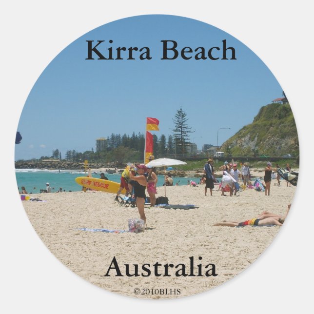 Kirra Beach Pegatina 3 (Anverso)