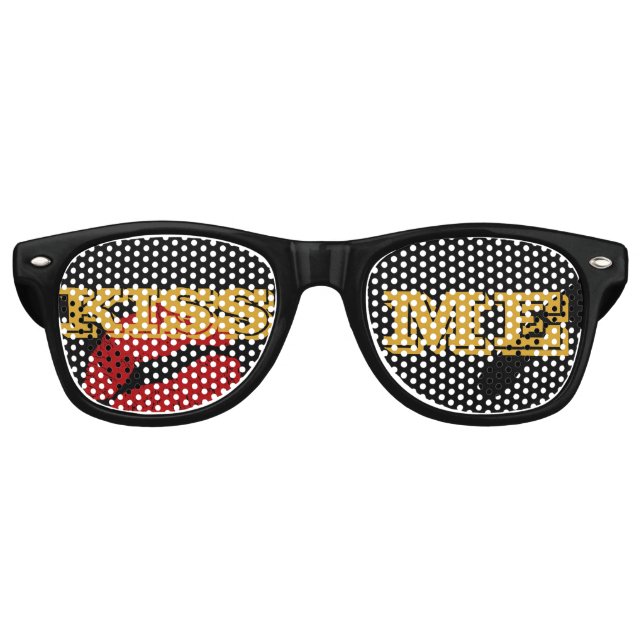 KISS ME Gold Shades retro / Gafas de sol Fiesta di (Anverso)