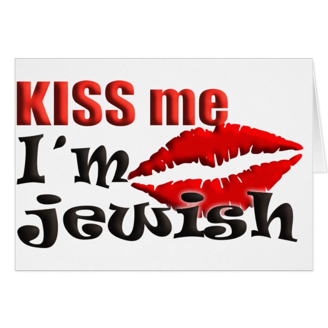 Kiss Me I am Jewish (Anverso (Horizontal))