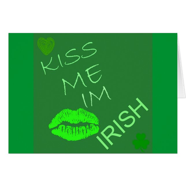 Kiss Me Im Irish (Anverso (Horizontal))