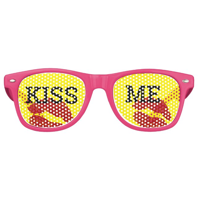 KISS ME Sombras retro / Gafas de sol Fiesta divert (Anverso)