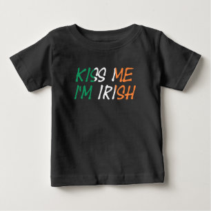 Kiss me soy Irish Baby Jersey TShirt cn