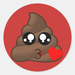Kissy hace frente a los pegatinas de la emoji del