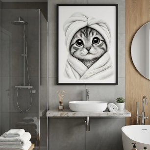 Kit de Arte para Pared del Baño para Amantes de Ga