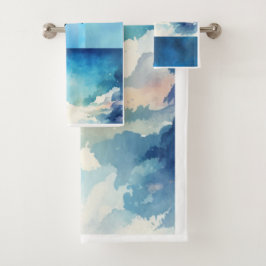 Kit de cielo azul toallas de baño Set