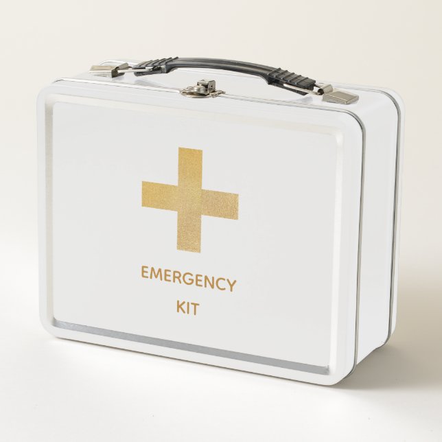 Kit de emergencia cruzada de oro Caja Metalizado d (Anverso)