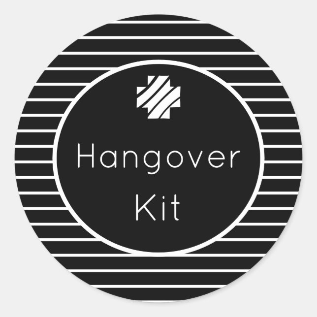 Kit de resaca para Pegatinas de rayas blancas y ne (Anverso)