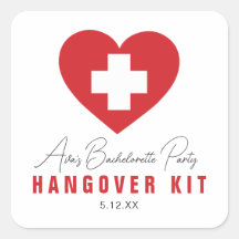 Kit de resaca Pegatinas personalizadas