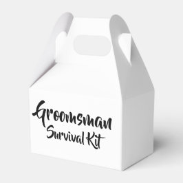 Kit de supervivencia "Groomsman" Caja