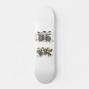 Kit de tambor de 10 piezas: Modelo 3D: Skateboard 
