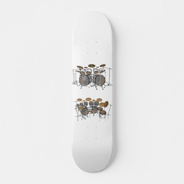 Kit de tambor de 10 piezas: Modelo 3D: Skateboard  (Anverso )