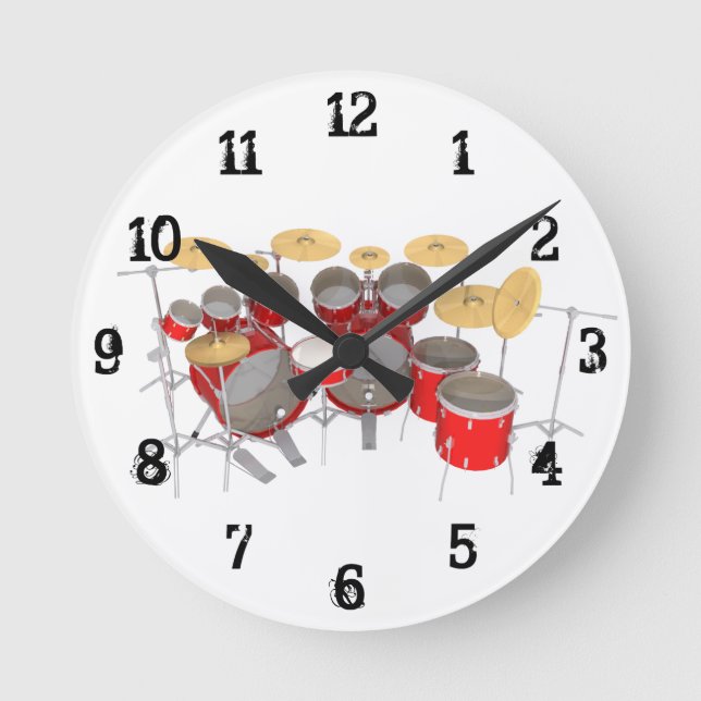 Kit de tambor: reloj de pared (Anverso)