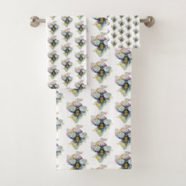 Kit De Toallas De Baño De Abeja Y Arcoiris