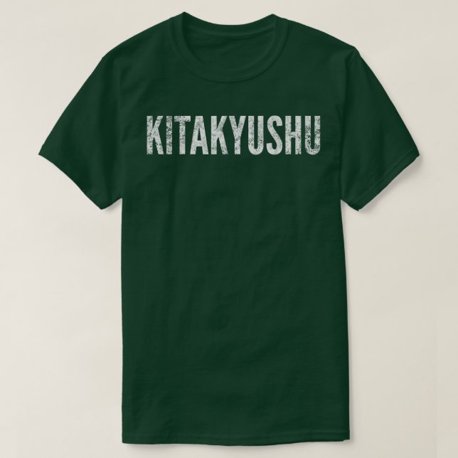 Kitakyushu Japón estriba camiseta gráfica (Diseño del anverso)