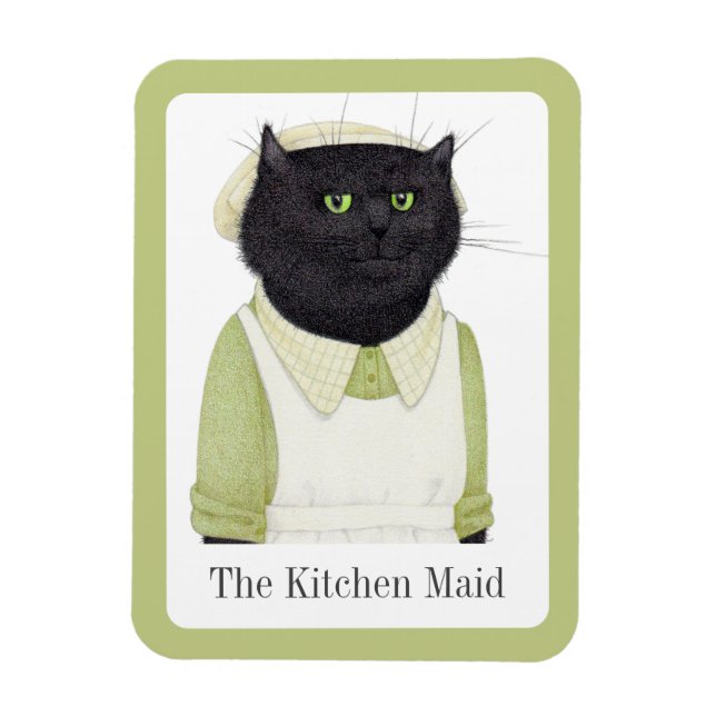 KITCHE MAID CAT 3x4 Imán flexible + texto (Vertical)