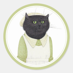 KITCHE MAID CAT Grandes Pegatinas redondos