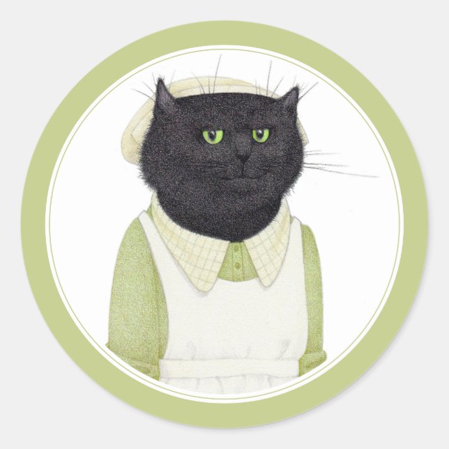 KITCHE MAID CAT Pegatinas redondos pequeños (Anverso)