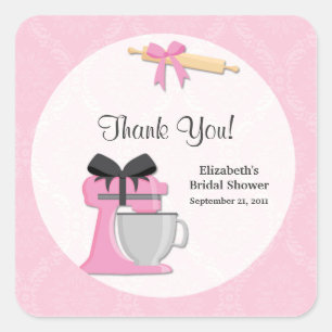 Kitchen Bridal Shower Gracias Pegatinas