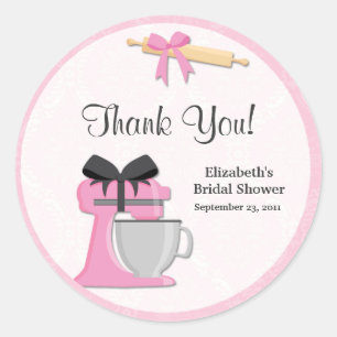 Kitchen Bridal Shower Gracias Pegatinas