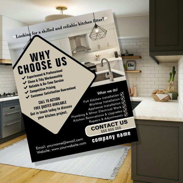 Kitchen Fitter Flyer – Professional Kitchen Instal (Subido por el creador)