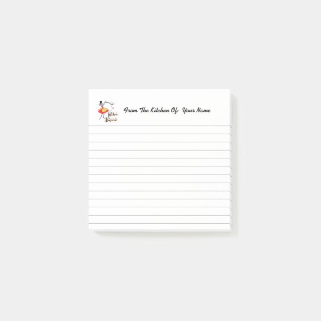 Kitchen Magician Retro Lined Post que nota (Anverso)