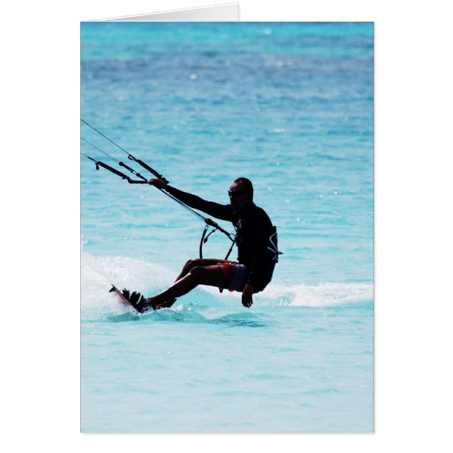 Kitesurfer de Silhouetted (Frente)