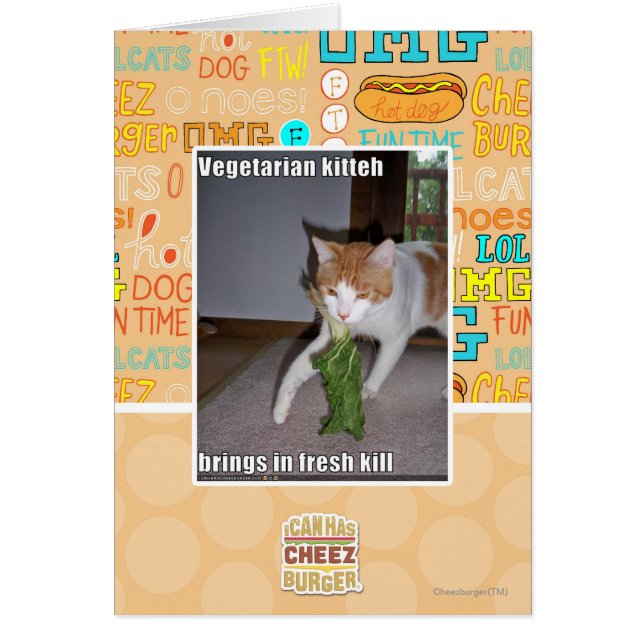 Kitteh vegetariana (Frente)