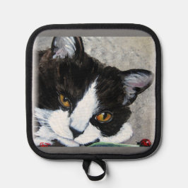 Kitty and ladybuts Oven Mitts & Pot Holders
