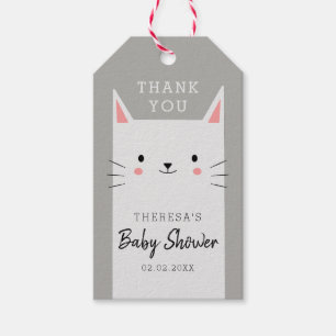 Kitty Cat Baby Shower Gracias Etiqueta De Favor