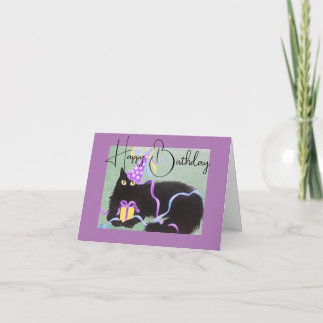 KITTY DE FLUFFY, TARJETA DE CUMPLEAÑOS (Anverso)