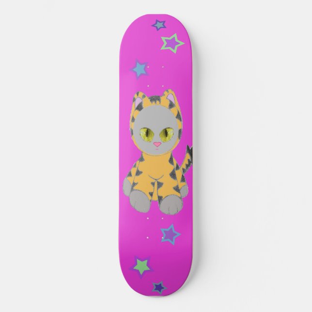 Kitty en el Skateboard Tiger Suit 2 (Anverso)