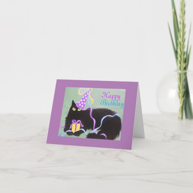 KITTY FLUFFY, TARJETA DE CUMPLEAÑOS (Anverso)