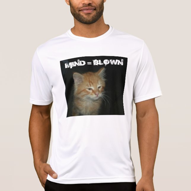 Kitty "MIND = BLOWN" Mens Performance Camiseta (Anverso)