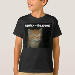 Kitty "MIND = BLOWN" Niños Camiseta oscura