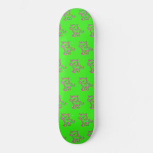Kitty Pre-Construido Completa Patineta Neon Green