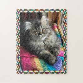 Kitty Quilter Tabletop Desafiando el rompecabezas 