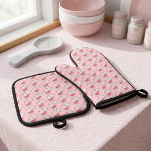 Kitty Set de Manoplas y Agarraderas para Horno