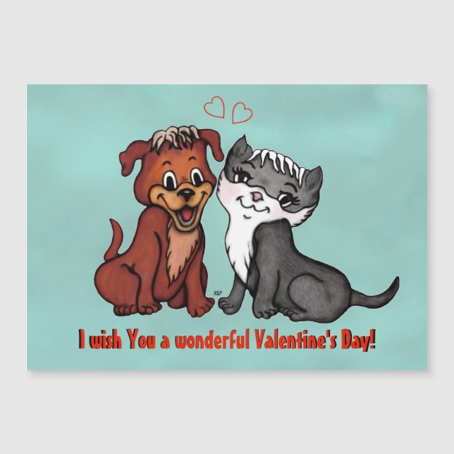 Kitty y Puppy, ¡Feliz Día de San Valentín! (Anverso)