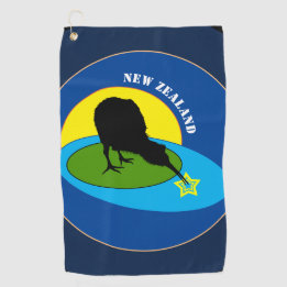 Kiwi Bird & New Zealand/Bro Golf Toallas