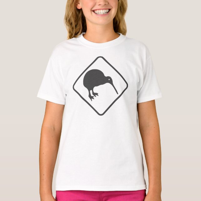 Kiwi cruzando la camiseta de los niños (Anverso)