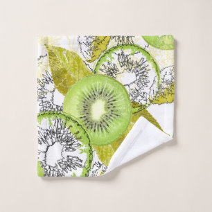 Kiwi, frugal, verde y blanco, fresco, jugoso, blan