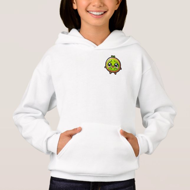 Kiwi Kawaii Alegre - Fruta Sonriente Adorable (Anverso)