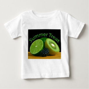 Kiwi Lime verano trata a la camiseta de un niño