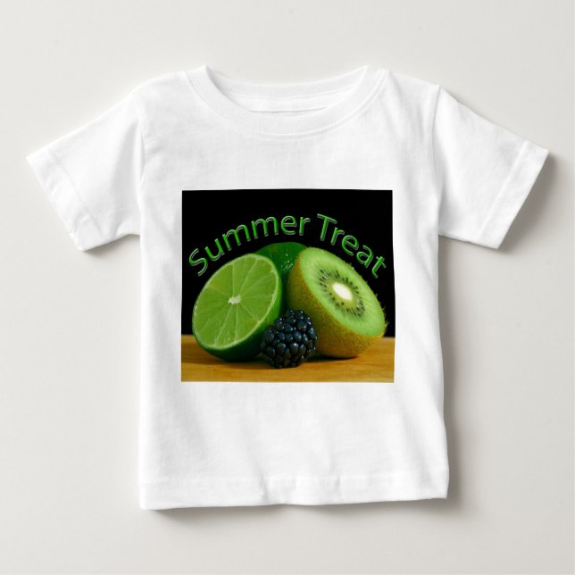 Kiwi Lime verano trata a la camiseta de un niño (Anverso)