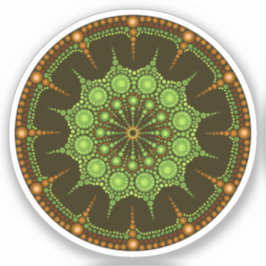 Kiwi Mandala Pegatina