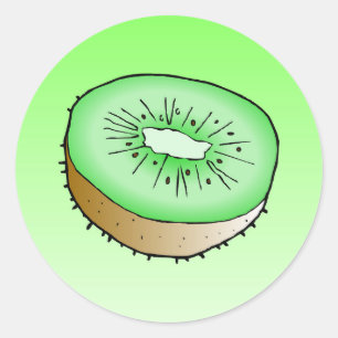 Kiwi - Pegatina redonda clásica