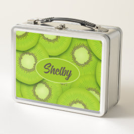 Kiwi Slices Metalizado Lunch Box